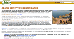 Desktop Screenshot of adamscountyparkswi.com